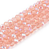 Electroplate Glass Beads Strands LS-EGLA-A044-T3mm-L21-1