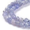 Natural Tanzanite Beads Strands G-A026-A05-3mm-3