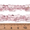 Transparent Glass Beads Strands GL-CBAAE04-01-3