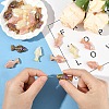 20Pcs Plating Opaque Acrylic Beads MACR-YW0004-12-5