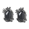 Natural Obsidian Pendants G-H083-01AS-13-1