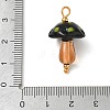 304 Stainless Steel with Handmade Bumpy Lampwork Pendants LA-CBA4231-01D-G-3