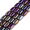 Electroplate Transparent Glass Beads Strands EGLA-Q132-03B-A01-1