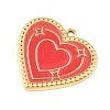 304 Stainless Steel Enamel Pendants STAS-Z186-12G-02-2