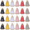 60Pcs 6 Colors Halloween Alloy Enamel Pendants FIND-SC0010-89-1