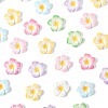 70Pcs 7 Colors Plumeria Flower Opaque Resin Cabochons CRES-FS0001-32-3