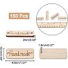 HOBBIESAY 150Pcs Unfinished Wood Connector Charms FIND-HY0001-19-2