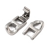 304 Stainless Steel Fold Over Clasps STAS-S185-14P-B-2