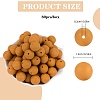 80Pcs Round Silicone Focal Beads SIL-SZ0001-24-19-2