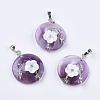 Natural Amethyst Pendants G-F546-A03-1