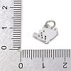 Brass Micro Pave Cubic Zirconia Pendants KK-A269-04A-P-3