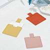 3Pcs 3 Colors Stainless Steel Square-Shaped Portable Mirrors MRMJ-LP0002-97B-1
