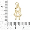 Rack Plating Brass Micro Pave Cubic Zirconia Pendant KK-H509-34G-02-3