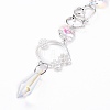 AB Color Plated Crystal Bullet Big Pendant Decorations HJEW-G019-03F-3
