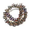 Electroplated Transparent Glass Beads Strands GL-CBA98F0-03D-3