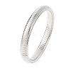 201 Stainless Steel Ribbed Bangles for Women BJEW-T024-02P-2