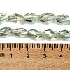 Transparent Electroplate Glass Beads Strands GLAA-K064-03B-HR02-4