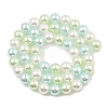 Baking Painted Pearlized Glass Pearl Round Bead Strands PEAR-H019-02C-08-4