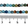 Faceted Natural Agate Round Beads Strands G-E318C-4mm-10-4