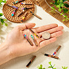 16Pcs 8 Colors Transparent Resin & Walnut Wood Big Pendants RESI-TA0002-53-6