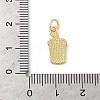 Brass Enamel Charms KK-C110-14B-02G-3