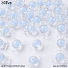 30Pcs Transparent Acrylic Beads OACR-YW0002-18B-1