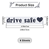 Laser PVC Drive Safe Self Adhesive Car Stickers STIC-WH0013-09C-2