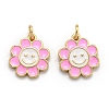 Brass Enamel Charms KK-O135-01A-1