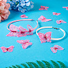 40Pcs 5 Style Polyester Computerized Embroidery Sew on Ornament Accessories DIY-TA0009-39-8