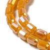 Electroplate Glass Beads Strands EGLA-D031-01M-3