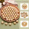 FINGERINSPIRE 100Pcs Natural Wood European Beads OPDL-FG0001-01-3