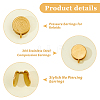 8Pcs 2 Colors 304 Stainless Steel Vortex Cuff Earrings EJEW-HS0001-13A-4