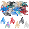 24Pcs 6 Styles 201 Stainless Steel/Brass Pendants STAS-HS0001-55-1