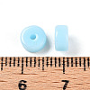 Opaque Solid Color Glass Beads X1-GLAA-N007-6x3mm-A06-3