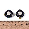3D Lampwork & Brass Core European Beads LAMP-Q042-01B-3