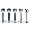 304 Stainless Steel Round Threadless Labrets for Women Men WG9B6EB-03-1