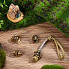  4Pcs 4 Styles Brass European Beads KK-NB0003-58-5