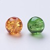 Baking Painted Crackle Glass Beads DGLA-X0006-8mm-09-3