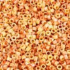 Opaque Picasso Cylinder Glass Beads SEED-Q039-06A-01-3