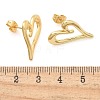 Rack Plating Brass Stud Earrings for Women EJEW-C125-20G-5