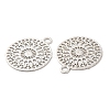 Long-Lasting Plated Brass Filigree Charms KK-K336-20P-2