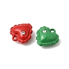 Spray Painted Alloy Rhinestone Pendants FIND-Z120-09-2