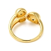 Brass Open Cuff Rings for Women RJEW-A048-05G-3