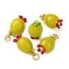 Handmade Lampwork Pendants LAMP-Z012-01G-04-1