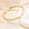 Brass Cuff Bangles for Women BJEW-G742-02G-2