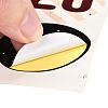 Christmas Theme Round Paper Gift Tag Self-Adhesive Stickers DIY-K032-82E-3