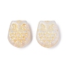 Owl Glass Beads GLAA-T025-65M-01-3