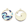 Chinese Style Alloy Enamel Pendants LS-X-ENAM-M043-03G-01-RS-2