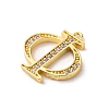 Rack Plating Brass Micro Pave Cubic Zirconia Pendant KK-H449-76G-09-2