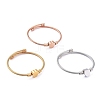 304 Stainless Steel Cuff Bangles Sets BJEW-M284-18-1